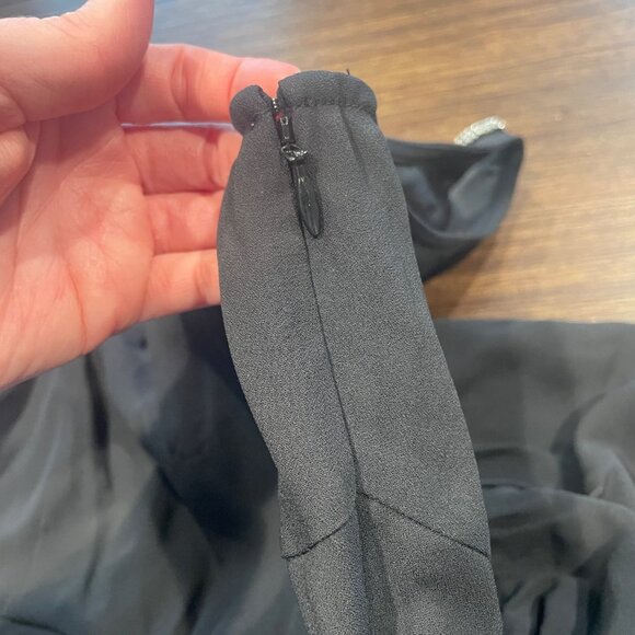 NWT J.Crew Collection Sz 2 Black Full-Length Embellished Ruched Dress CD510 - Picture 15 of 15